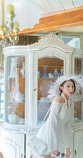 气质时尚女生LYiningLynn气质肩带连衣裙，泳装盐田写真图集