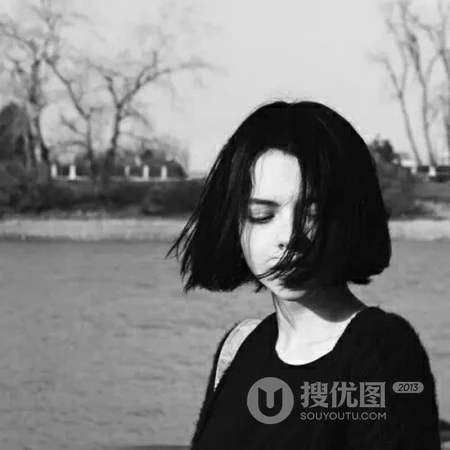 欧女生生个性非主流伤感唯美纯黑白微信头像
