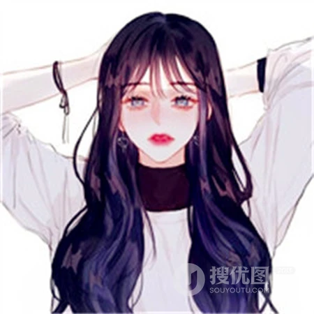 时尚女孩非一般个性潮流，很有感觉的女生手绘头像