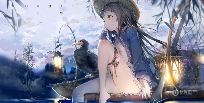 唯美好看的高清动漫女生水中、艾瑞丝、海滩等壁纸图片
