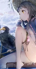 唯美好看的高清动漫女生水中、艾瑞丝、海滩等壁纸图片