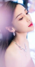 Angelababy首饰代言写真图片，气质礼裙长裙梦幻唯美