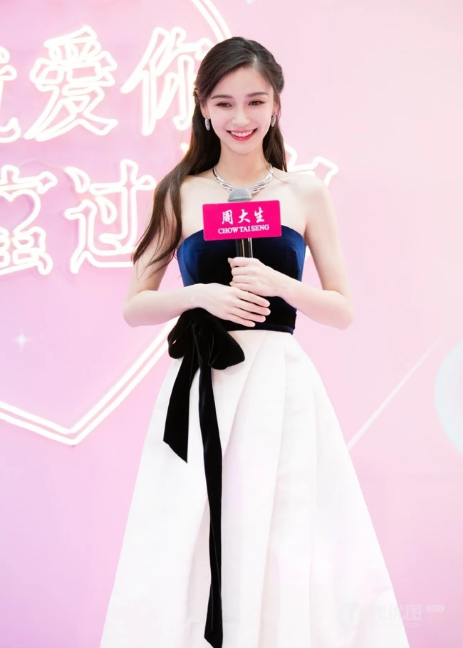 Angelababy首饰代言写真图片，气质礼裙长裙梦幻唯美