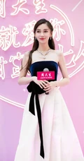 Angelababy首饰代言写真图片，气质礼裙长裙梦幻唯美