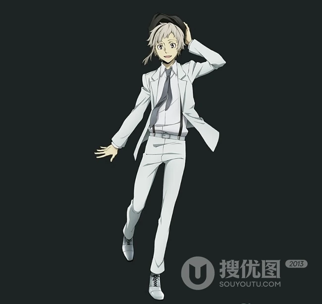 动漫《文豪野犬》中的人物中岛敦好看漫画图片