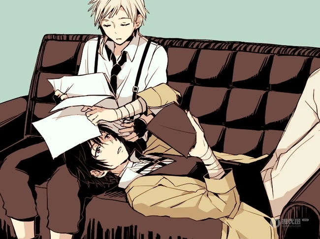 动漫《文豪野犬》中的人物中岛敦好看漫画图片