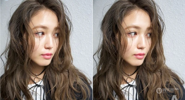 适合鹅蛋脸的侧分长卷发女生妩媚动人发型图片 第8张