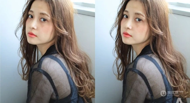 适合鹅蛋脸的侧分长卷发女生妩媚动人发型图片 第3张