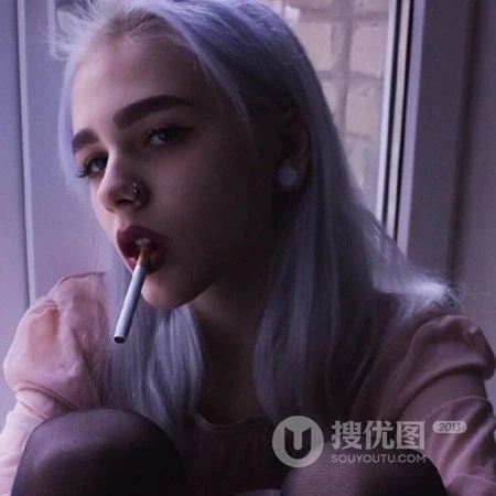 欧美时尚个性金发少女霸气潮流微信头像