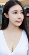 气质匀称大屁股女生陆萱萱紧身牛仔裤街拍写真图片