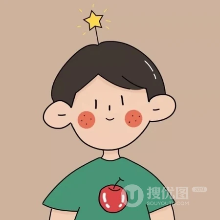 可爱萌卡通Q版人物一人一张左右对称情侣头像