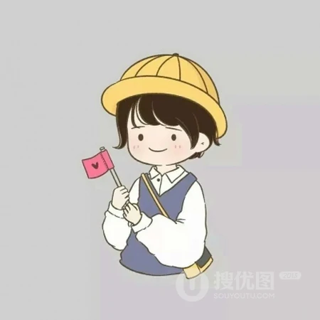 可爱萌卡通Q版人物一人一张左右对称情侣头像