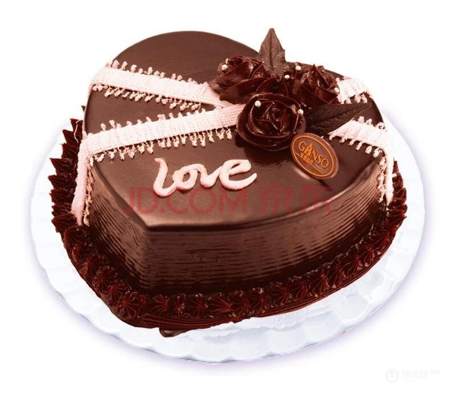 生日蛋糕图片，充满爱心带love字样的美味蛋糕图片 第3张