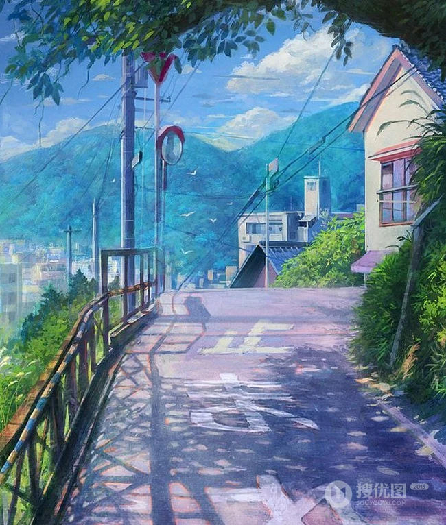 动漫插画场景美图，二次元里那些唯美的场景图片