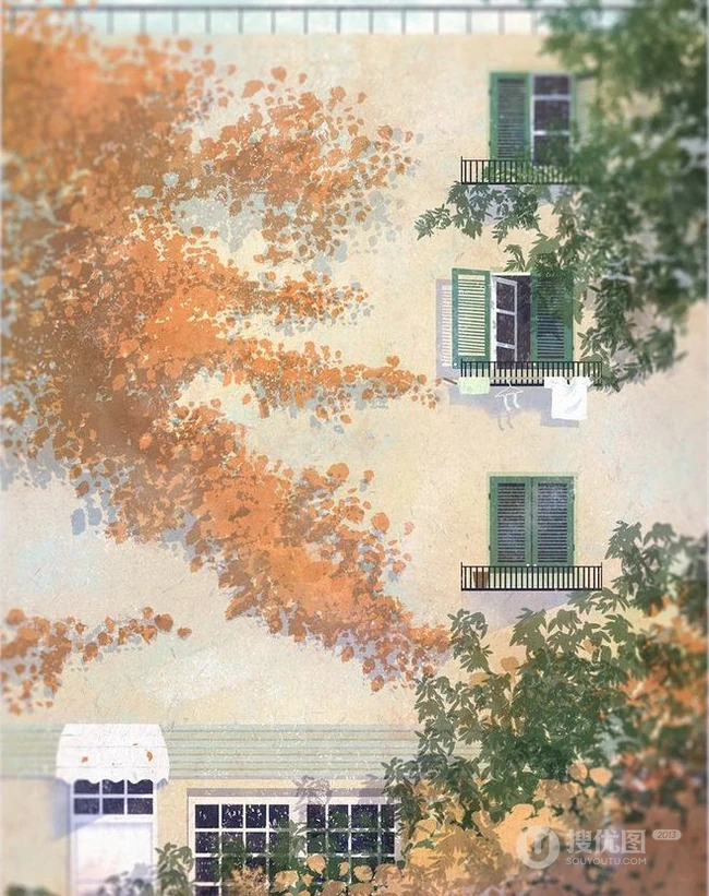 动漫插画场景美图，二次元里那些唯美的场景图片