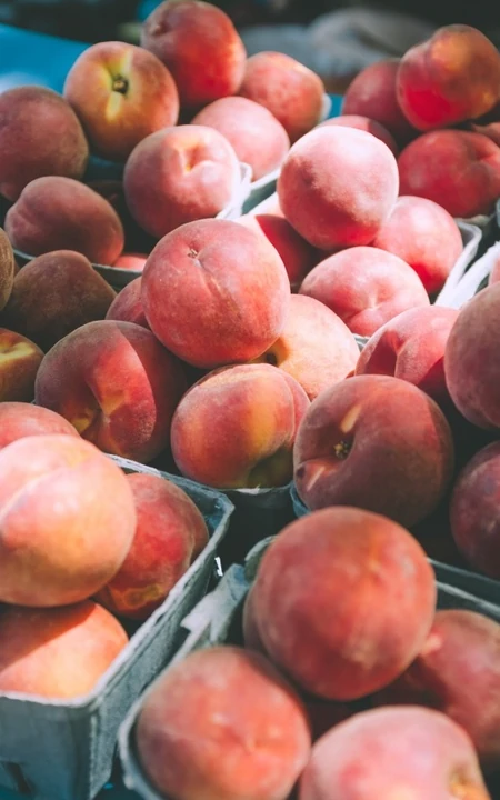 水蜜桃图片，有美肤、清胃、润肺功效与作用的水蜜桃
