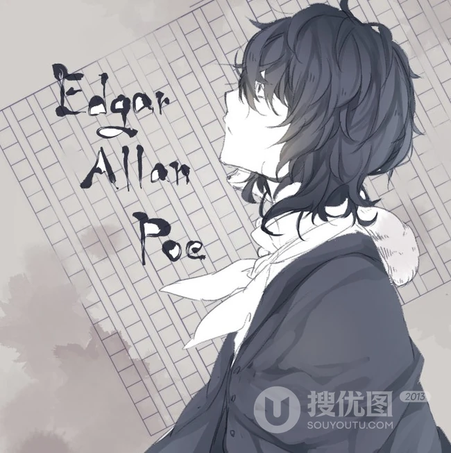 中原中也图片-漫画《文豪野犬》中原中也手绘图片