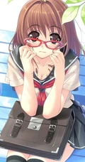 戴眼镜动漫气质少女 二次元&ldquo;镜&rdquo;下美人图集分享