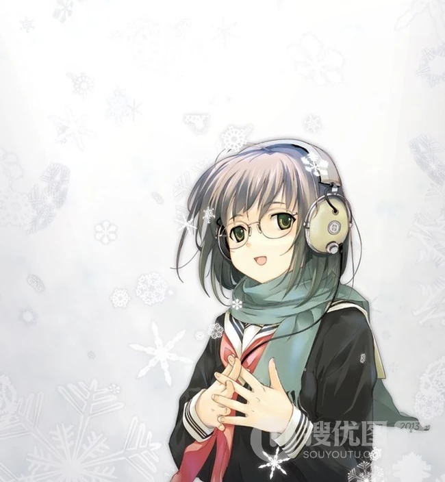 戴眼镜动漫气质少女 二次元&ldquo;镜&rdquo;下美人图集分享