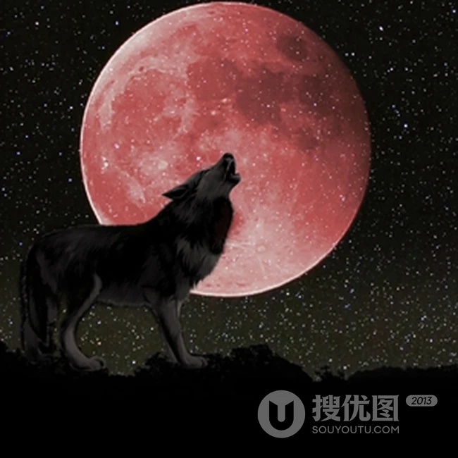 唯美星空月亮景色图片-图说月全食