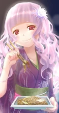 可爱女生图集 人是铁，饭是钢 动漫女生吃的香
