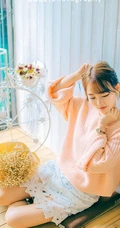清纯毛衣少女婷婷唯美居家休闲写真