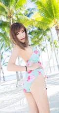 女生模特程小烦高清海边旅拍写真美图