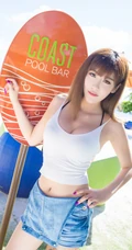 女生模特程小烦高清海边旅拍写真美图