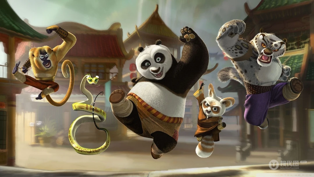 中国风动画影视作品《功夫熊猫》系列壁纸精选