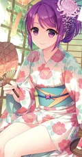 气质柔美日本和服、纸伞动漫少女高清大图