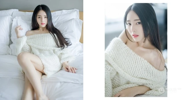 清纯长发可爱女生唯美室内照 时间的旅行滴答滴