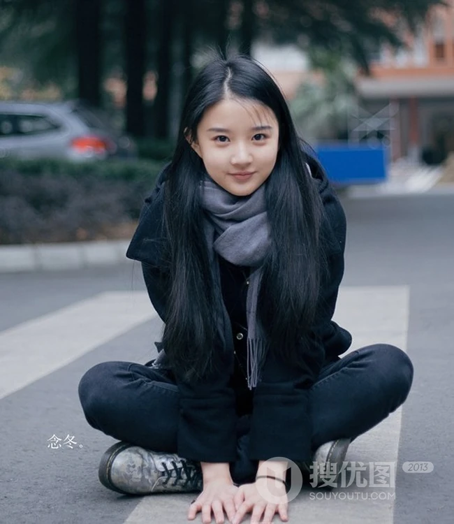 清纯萌妹冬日外拍写真 回归纯真，找回最初的你