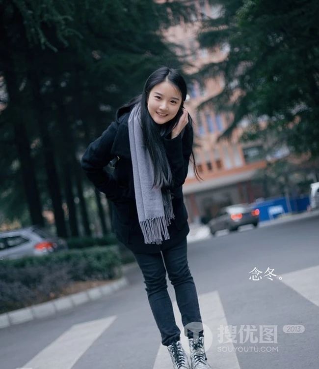 清纯萌妹冬日外拍写真 回归纯真，找回最初的你