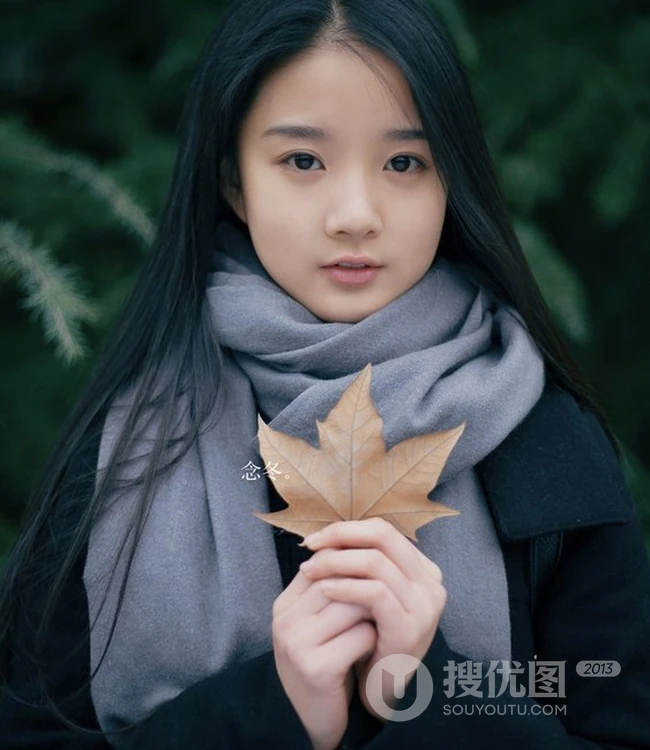 清纯萌妹冬日外拍写真 回归纯真，找回最初的你
