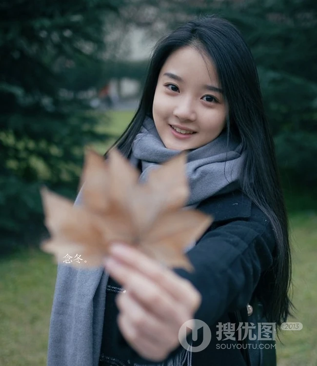 清纯萌妹冬日外拍写真 回归纯真，找回最初的你