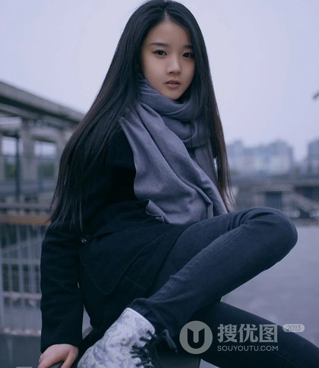 清纯萌妹冬日外拍写真 回归纯真，找回最初的你