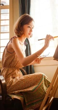 清纯连衣裙少女唯美文艺范写真-描绘自己的梦