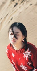 超纯美萌妹户外沙漠唯美写真 纯纯的你与蓝蓝的天