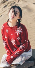 超纯美萌妹户外沙漠唯美写真 纯纯的你与蓝蓝的天