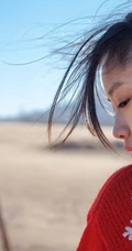 超纯美萌妹户外沙漠唯美写真 纯纯的你与蓝蓝的天