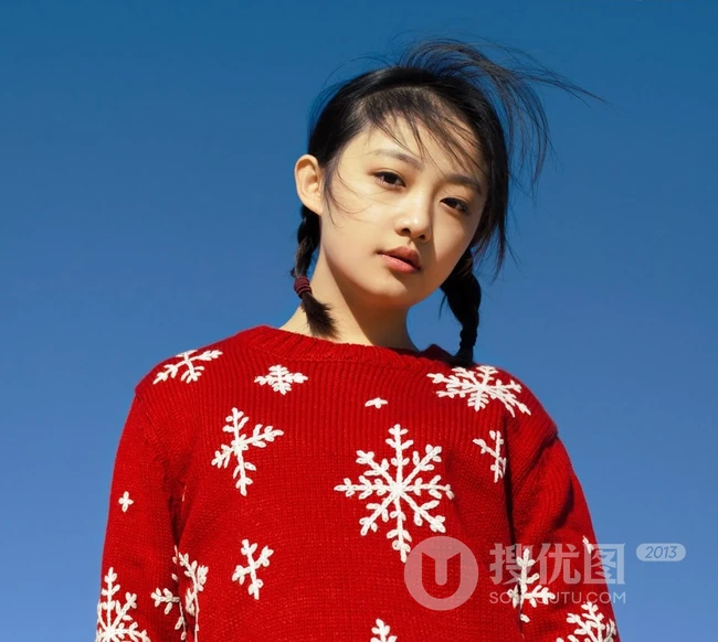 超纯美萌妹户外沙漠唯美写真 纯纯的你与蓝蓝的天