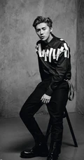 【鹿晗图片】鹿晗登时尚杂志《VOGUE》，酷感张扬硬朗洒脱