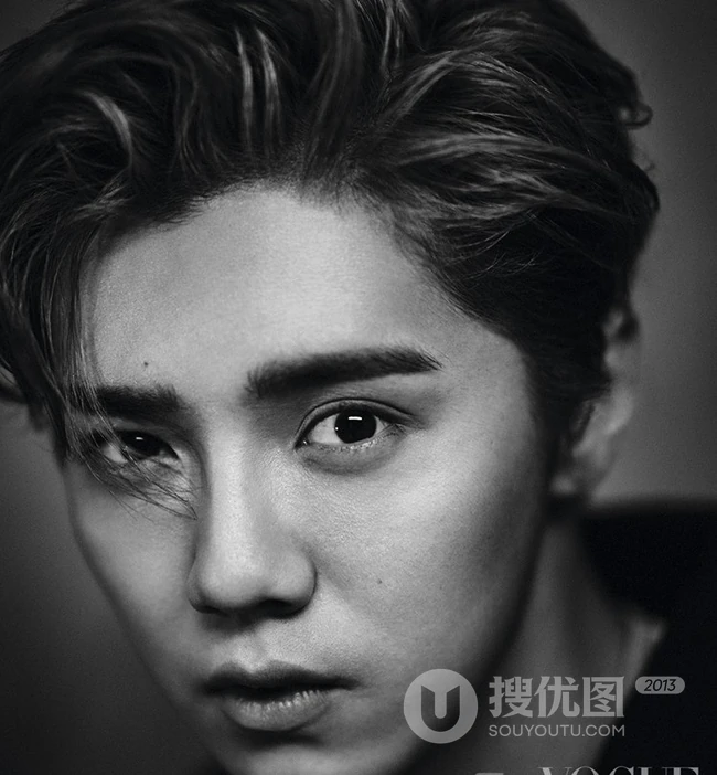 【鹿晗图片】鹿晗登时尚杂志《VOGUE》，酷感张扬硬朗洒脱