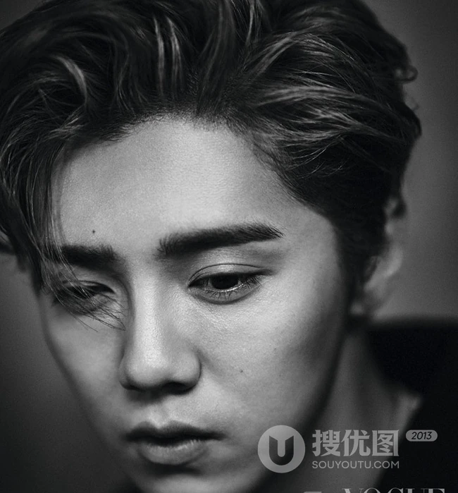 【鹿晗图片】鹿晗登时尚杂志《VOGUE》，酷感张扬硬朗洒脱