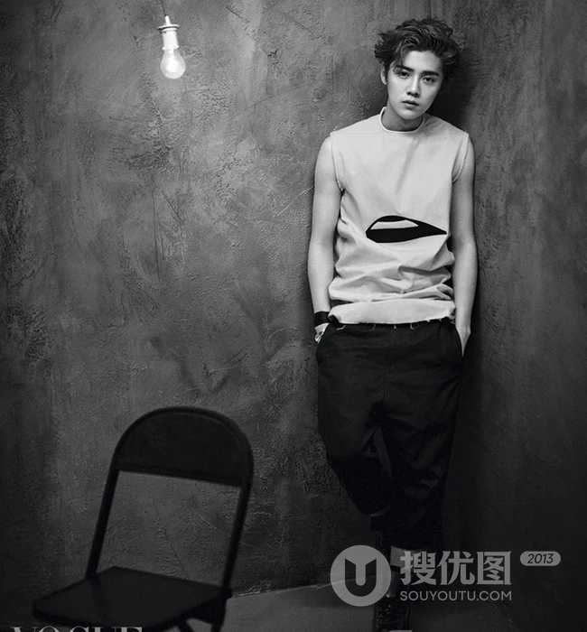 【鹿晗图片】鹿晗登时尚杂志《VOGUE》，酷感张扬硬朗洒脱