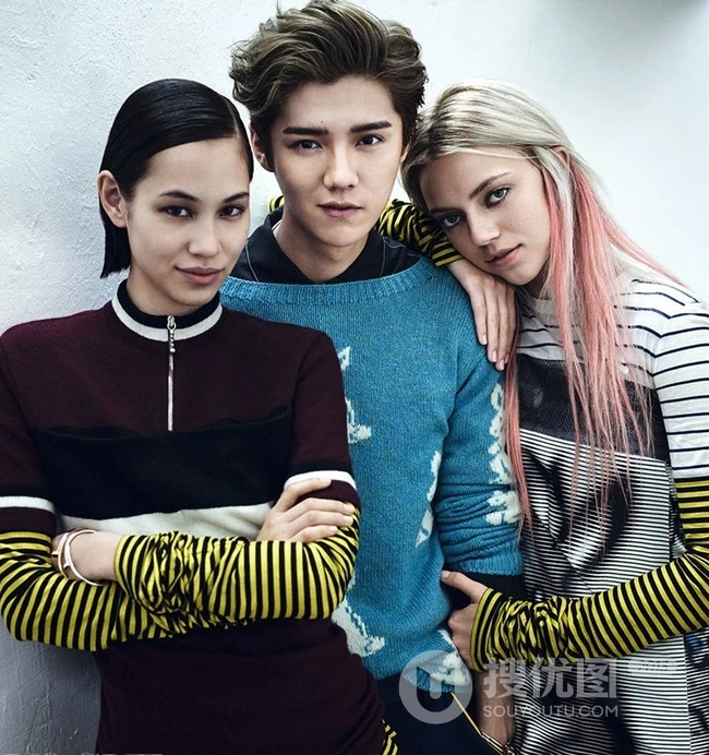 【鹿晗图片】鹿晗登时尚杂志《VOGUE》，酷感张扬硬朗洒脱