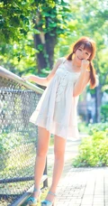 你的美正如你的微笑，公主裙可爱可爱女生户外写真