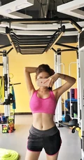 女生宝贝罗熙桐健身房写真图集，青春活力，魅力四射