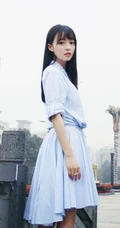 亚洲清新萌妹余心恬着连衣裙初春灵动唯美写真