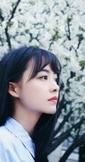 亚洲清新萌妹余心恬着连衣裙初春灵动唯美写真